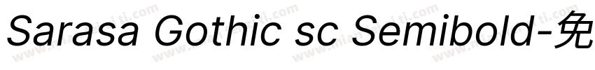 Sarasa Gothic sc Semibold字体转换